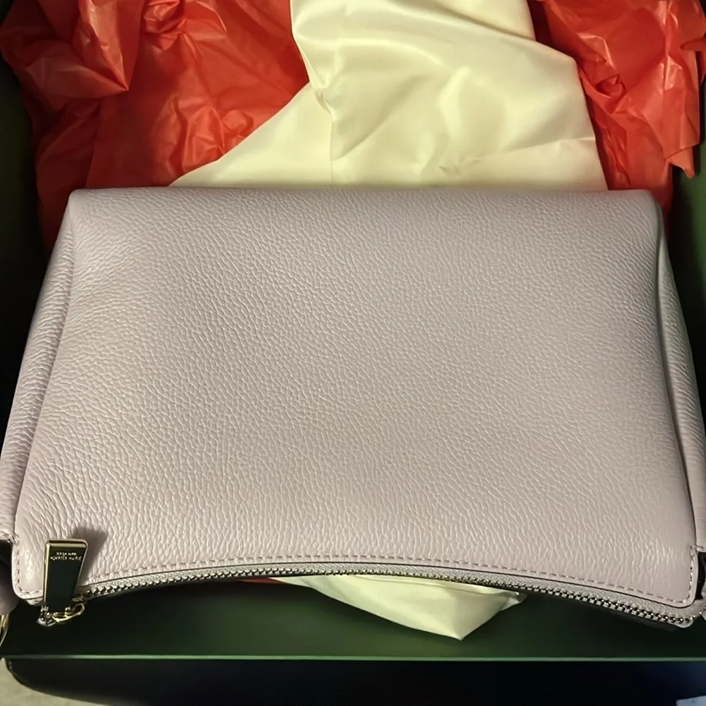 Kate Spade Knott Pebbled Leather Shoulder Bag - Violet Mist - Picture 8 of 8